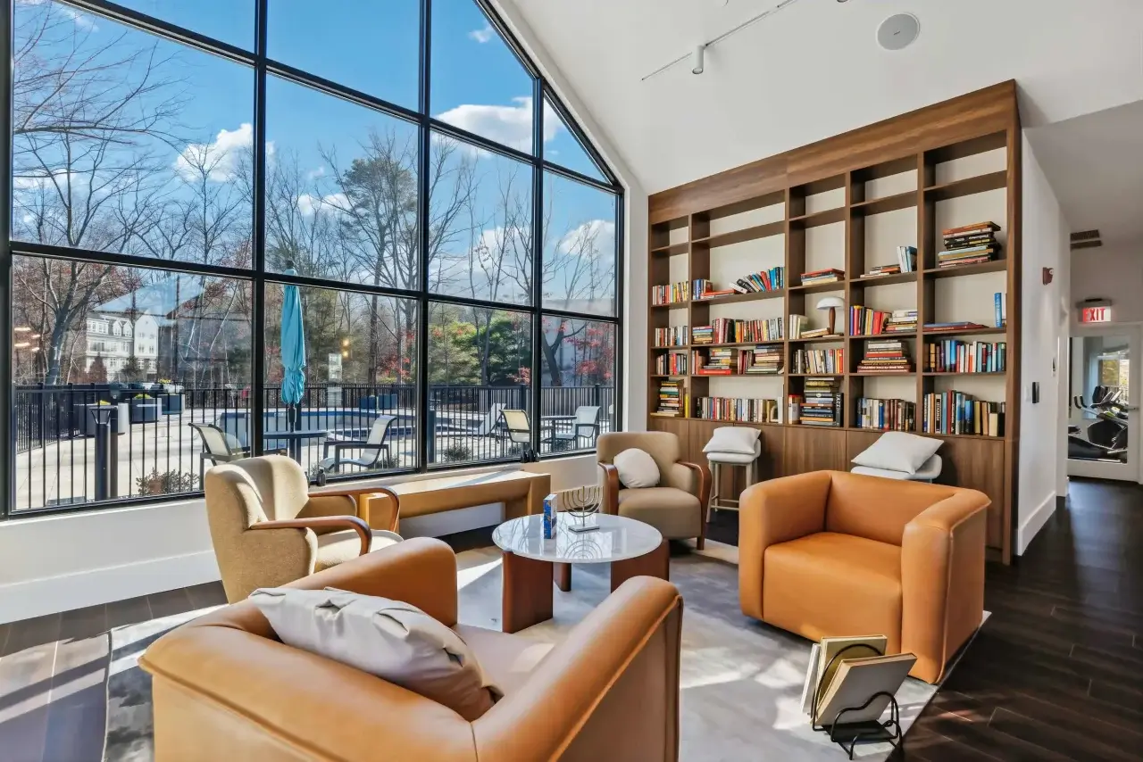 sylvan woods howell luxury community lounge library large windows LE upscale ultra size of changes 0 intensity 20 tone enhance 30 color enhance 30